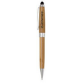 Bamboo Stylus & Pencil w/ Chrome Trim